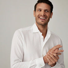 Load image into Gallery viewer, White Seersucker Shirt