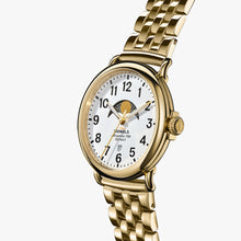 Load image into Gallery viewer, The Runwell 41mm Moon Phase - Gold Bracelet
