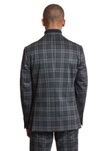 Load image into Gallery viewer, Ashton - Forest Charcoal Check Knit