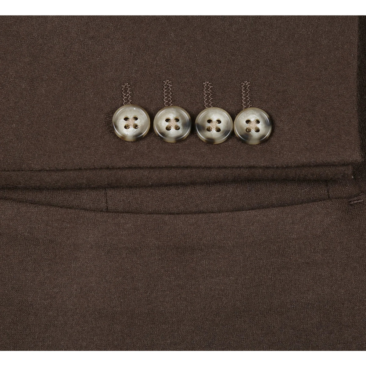 Riserva Solid Wool Jacket - Brown