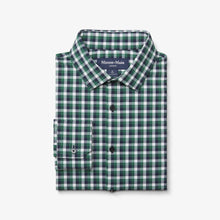Load image into Gallery viewer, Leeward Dress Shirt - Hunter Green Dylan Plaid