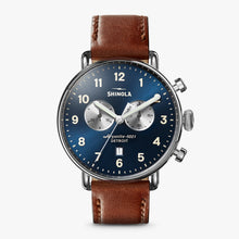 Load image into Gallery viewer, The Canfield 43mm Chrono - Dark Cognac