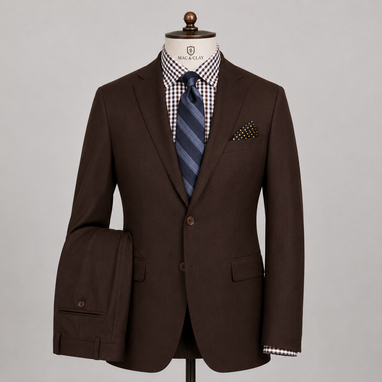 Moroccan Brown Ultra Motion Suit Jacket by Trivento