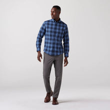 Load image into Gallery viewer, City Flannel Twill - Denim Blue Buffalo Plaid