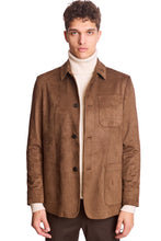 Load image into Gallery viewer, New City Button Up Jacket - Dark Brown Microsuede
