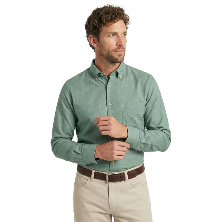The Chambray Shirt - Agave