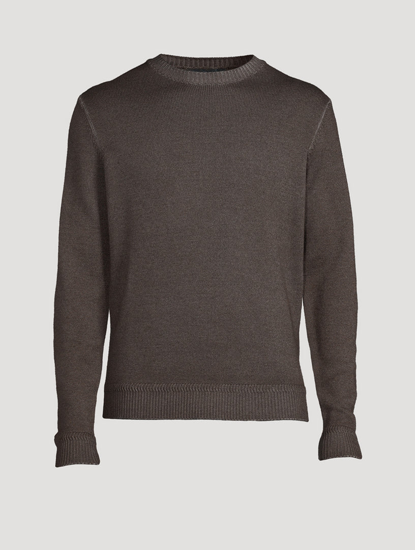 Bertona Crew Sweater - Brown