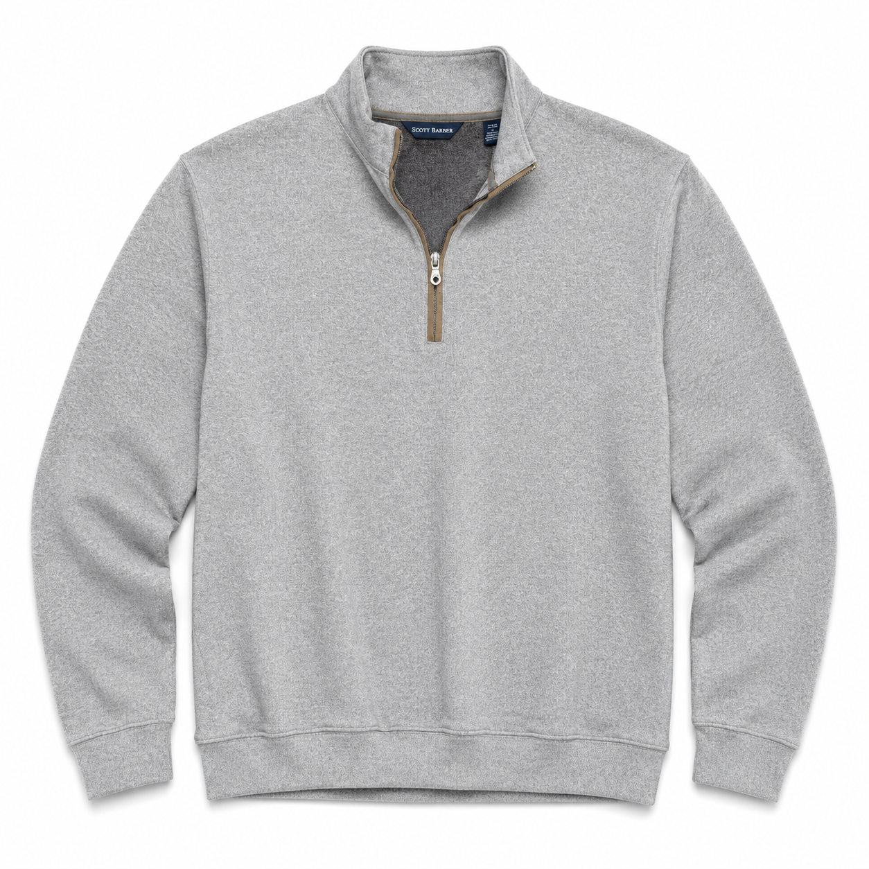 Fleece Quarter Zip Pullover - Grey Heather
