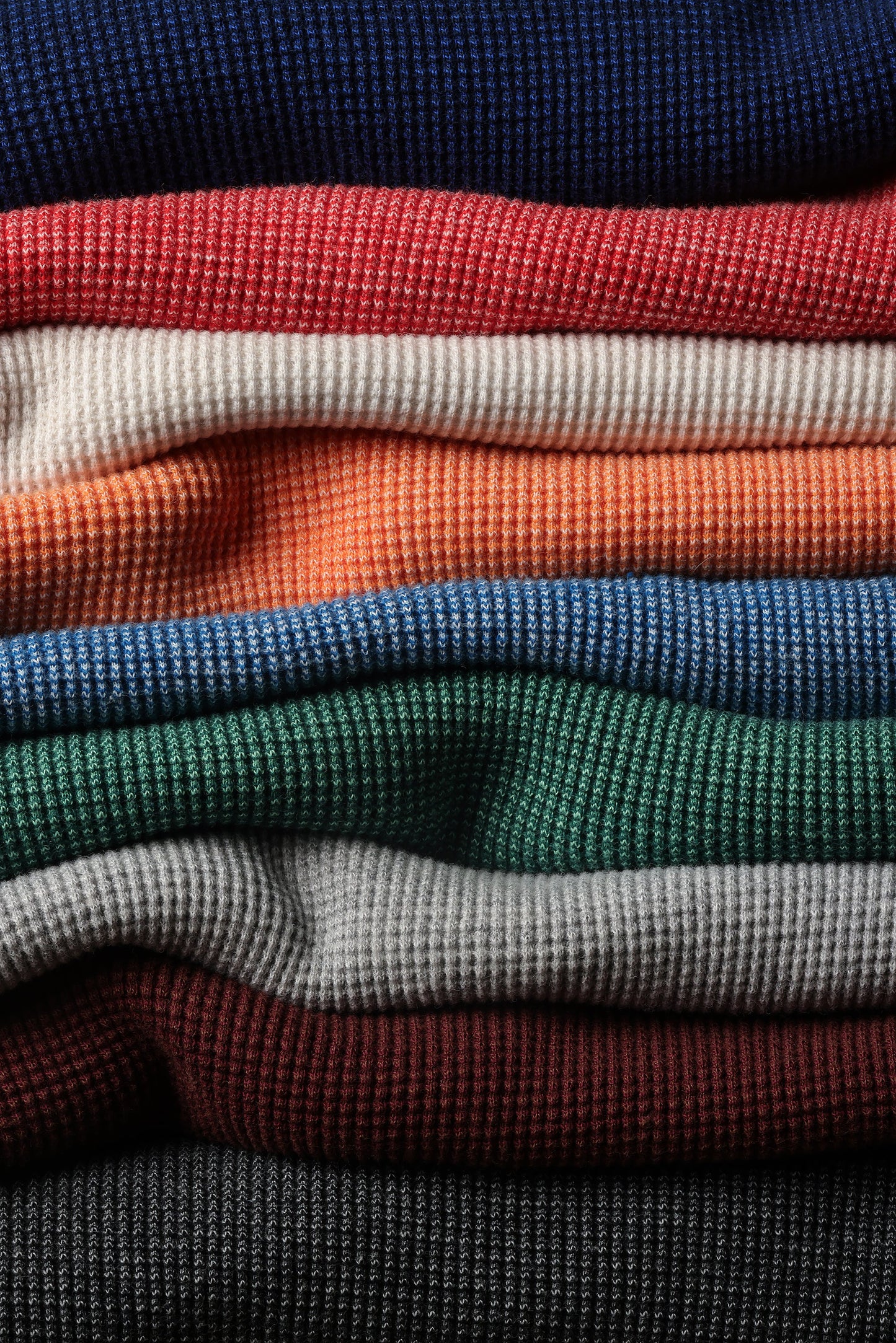 Bi-Waffle Crew - Pale Heather Grey