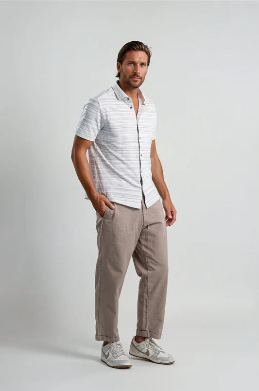 Twilight Terry Vintage Pinstripe - Light Blue
