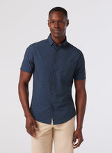 Load image into Gallery viewer, Leeward Short Sleeve - Navy Dotted Leaf
