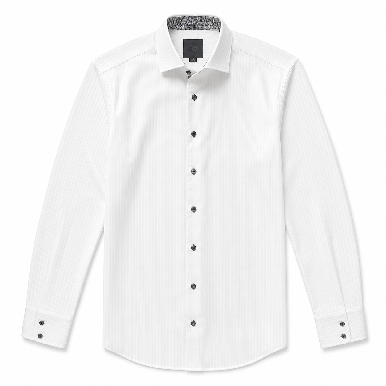 Tonal Stripe Shirt - White