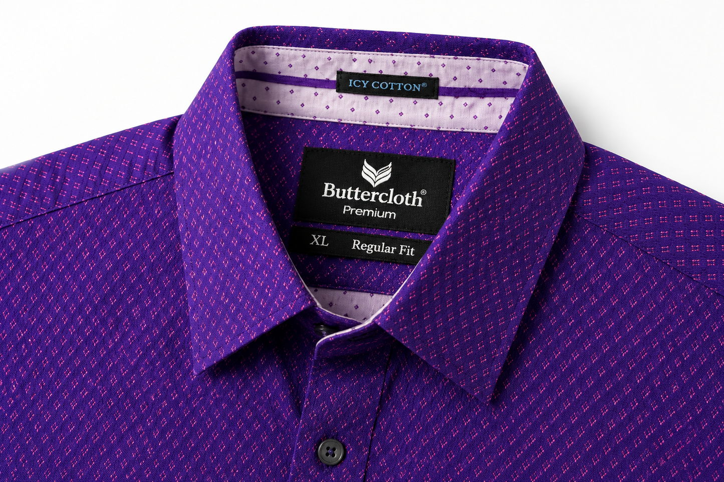 Dashing in Icy Cotton - Purple