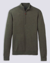 Load image into Gallery viewer, Italian Merino Quarter-Zip Sweater - Martini Heather