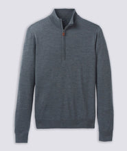 Load image into Gallery viewer, Italian Merino Quarter-Zip Sweater - Shadow Heather