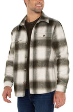 Load image into Gallery viewer, Shirt Jacket - Ivory olive multi
