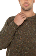 Load image into Gallery viewer, Crew Neck Raglan Sweater - Olive multi