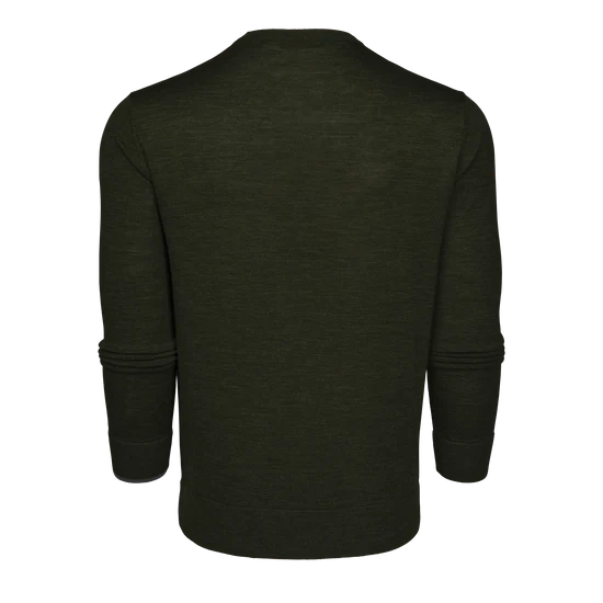 Saratoga Crewneck Sweater - Midnight Camp Green