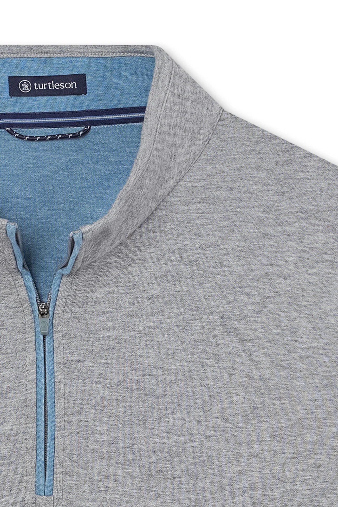 Issac Quarter Zip - Pewter Heather