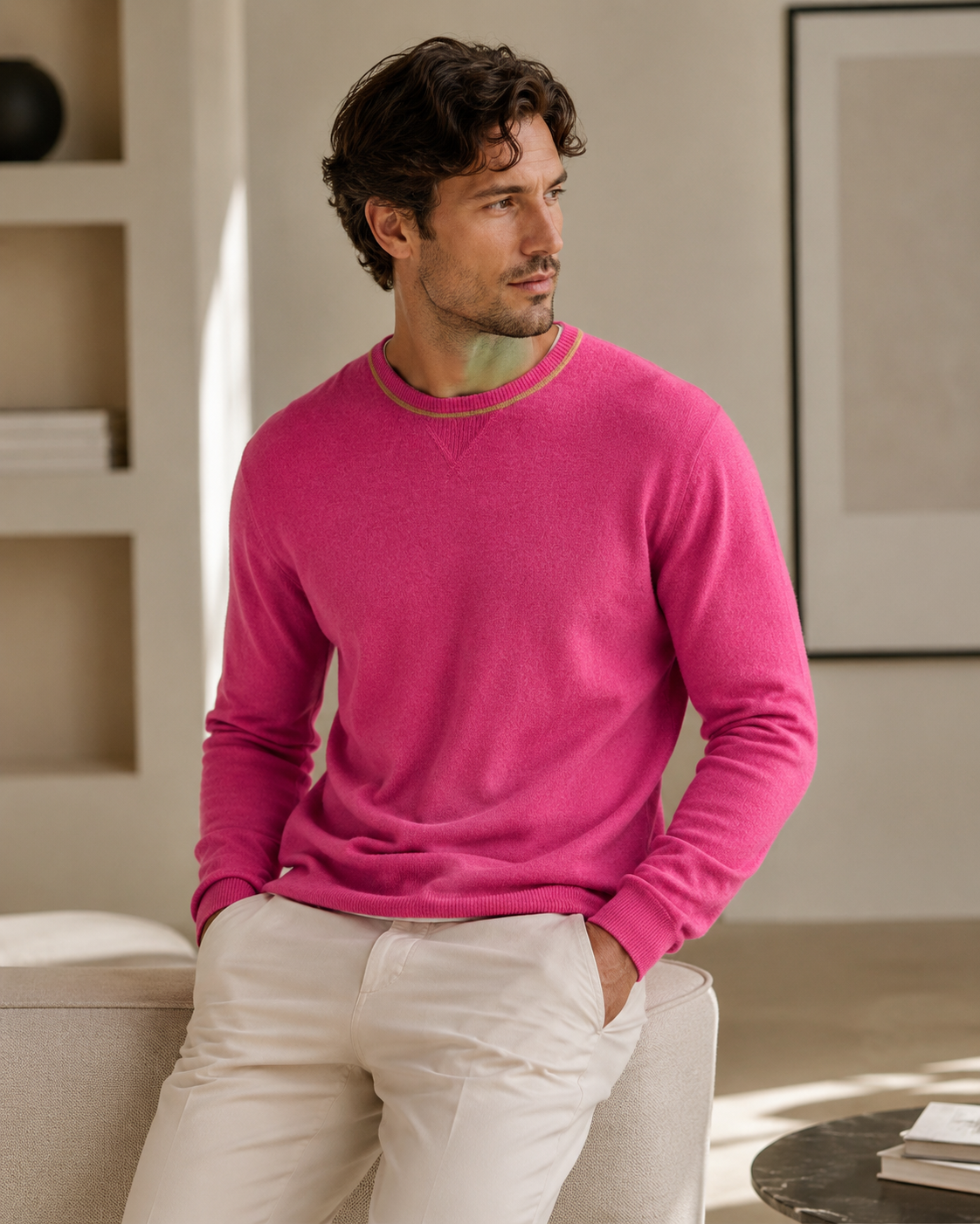 McGregor Cashmere Crewneck Sweater - Rose
