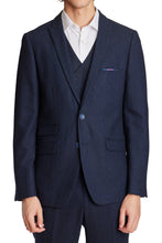 Load image into Gallery viewer, Ashton - Deep Navy Herringbone