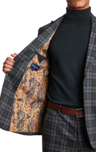 Load image into Gallery viewer, Ashton - Forest Charcoal Check Knit