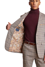 Load image into Gallery viewer, Ashton - Tan Burgundy Plaid