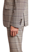 Load image into Gallery viewer, Ashton - Tan Burgundy Plaid