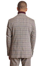 Load image into Gallery viewer, Ashton - Tan Burgundy Plaid