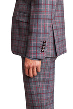 Load image into Gallery viewer, Ashton - Charcoal Burgundy Pink Check