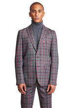 Load image into Gallery viewer, Ashton - Charcoal Burgundy Pink Check