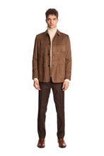 Load image into Gallery viewer, New City Button Up Jacket - Dark Brown Microsuede