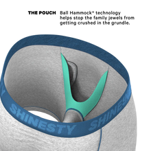 Load image into Gallery viewer, The Physical Education - Heather Grey and Blue Ball Hammock