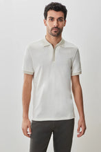 Load image into Gallery viewer, South Shore Open Collar Sweater Polo - Light Grey