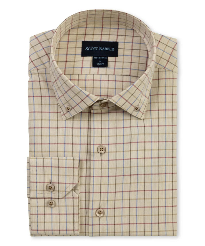 Windowpane Melange Twill