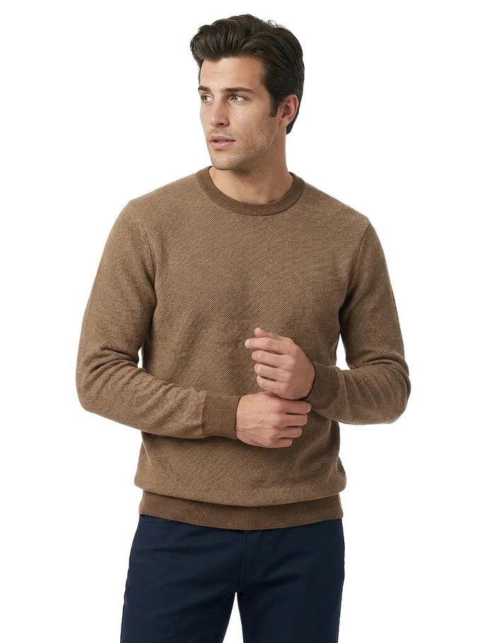 12gg Merino Crew Sweater -Filbert