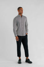 Load image into Gallery viewer, Apex Dark Brown Bengal Stripe Long Sleeve Shirt