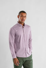 Load image into Gallery viewer, Apex Burgundy Birdseye Long Sleeve Shirt