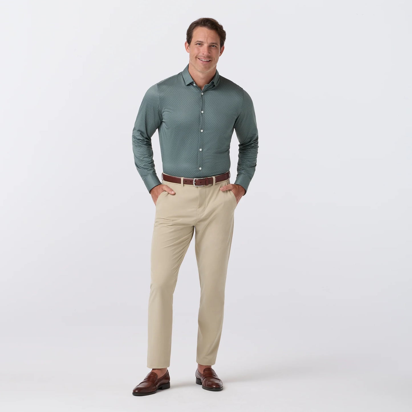 Halyard Dress Shirt - Hemlock Dot