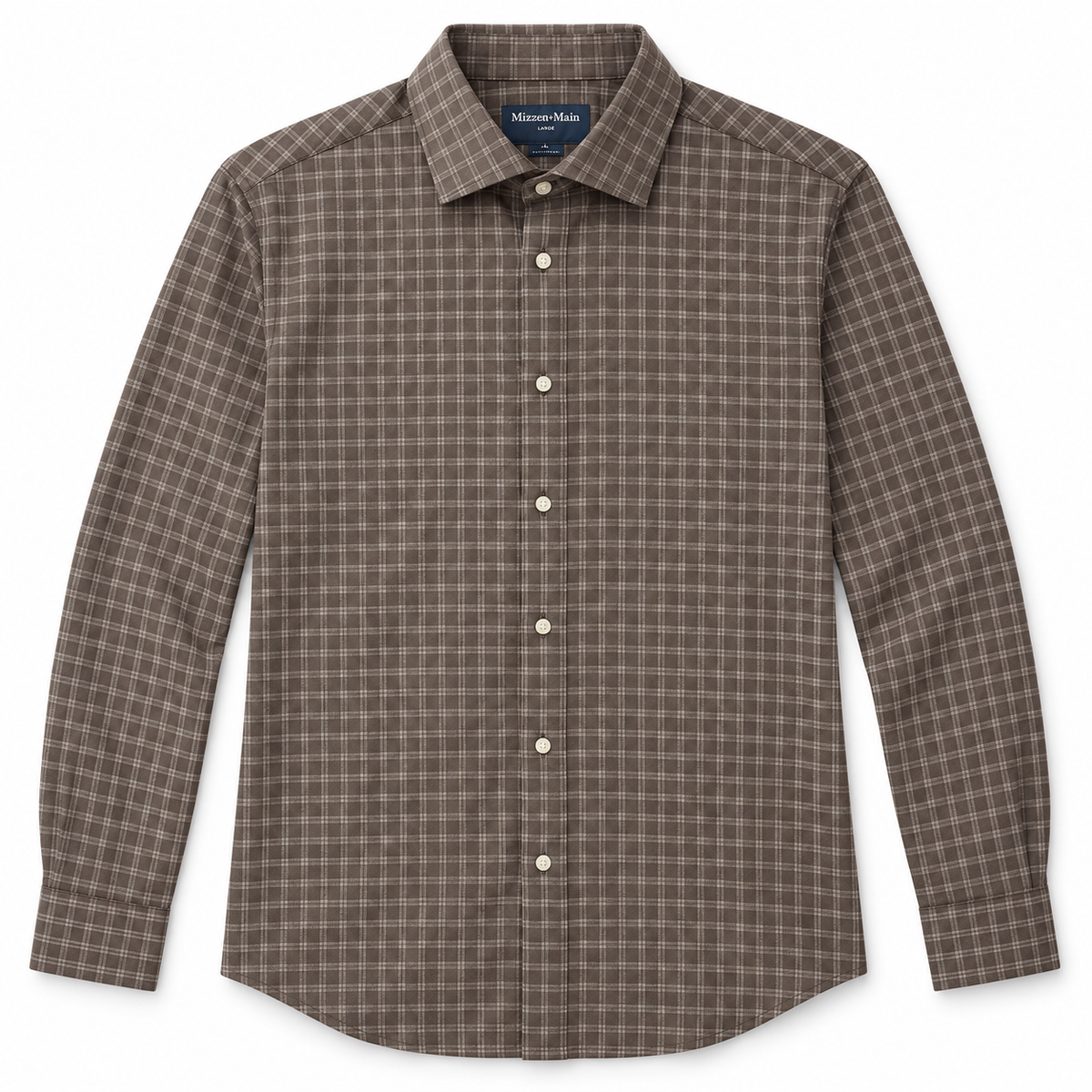 Leeward Dress Shirt - Espresso Cole Plaid