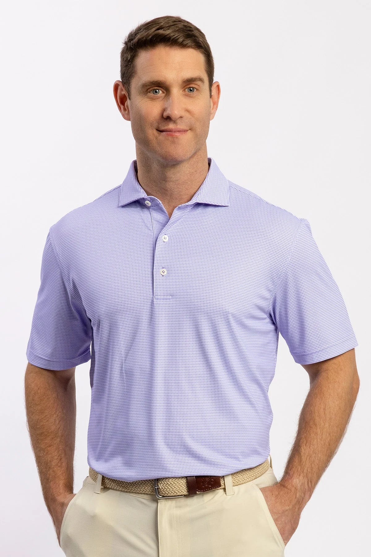 Cory Performance Polo - Periwinkle