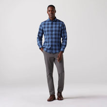 Load image into Gallery viewer, City Flannel Twill - Denim Blue Buffalo Plaid