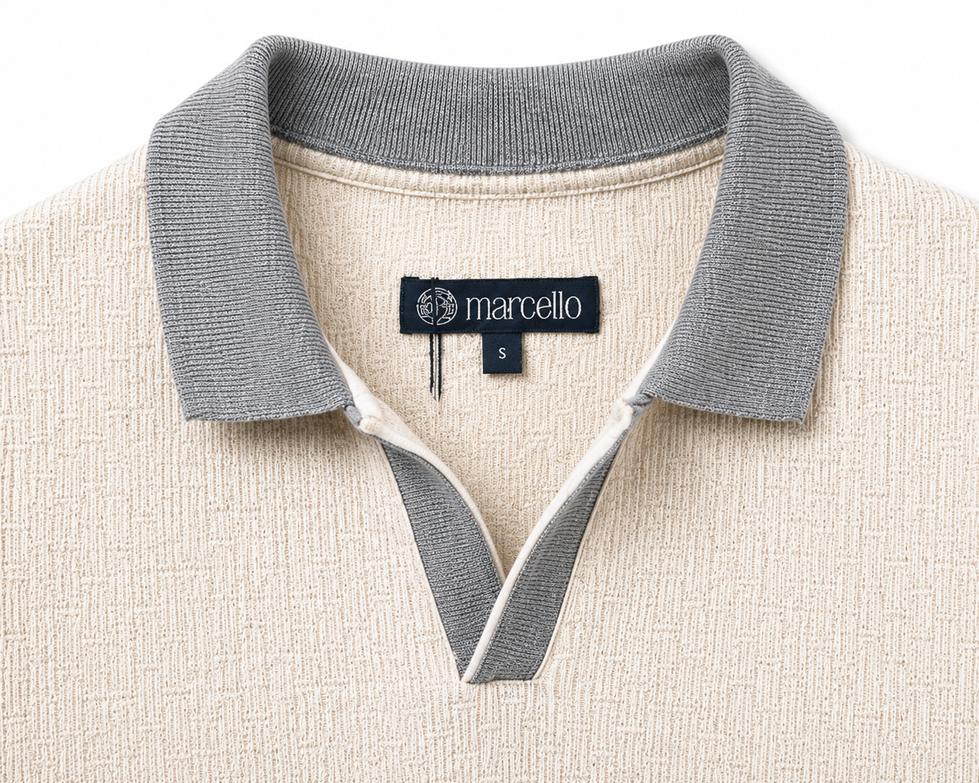 Wheat Open Collar Polo