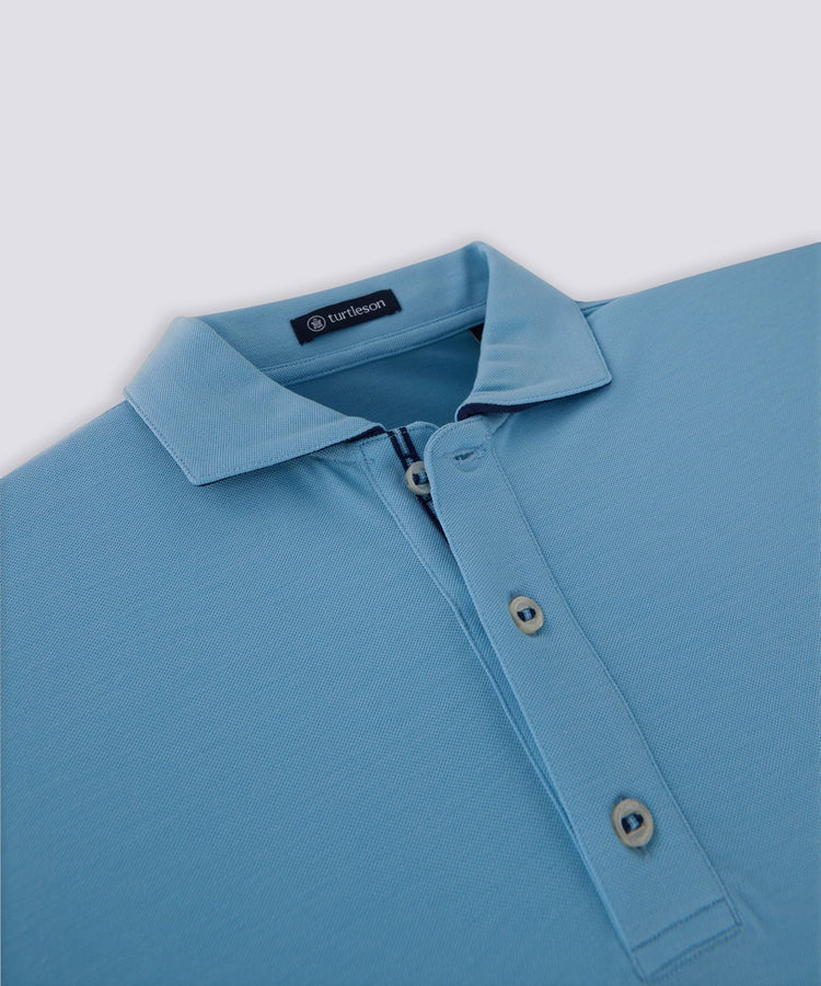 Jules Knit Polo - Sky