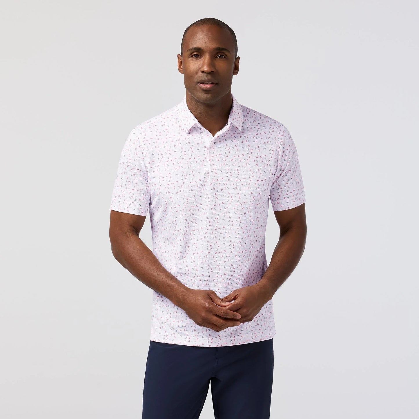 Red Hot Scattered Dash Polo