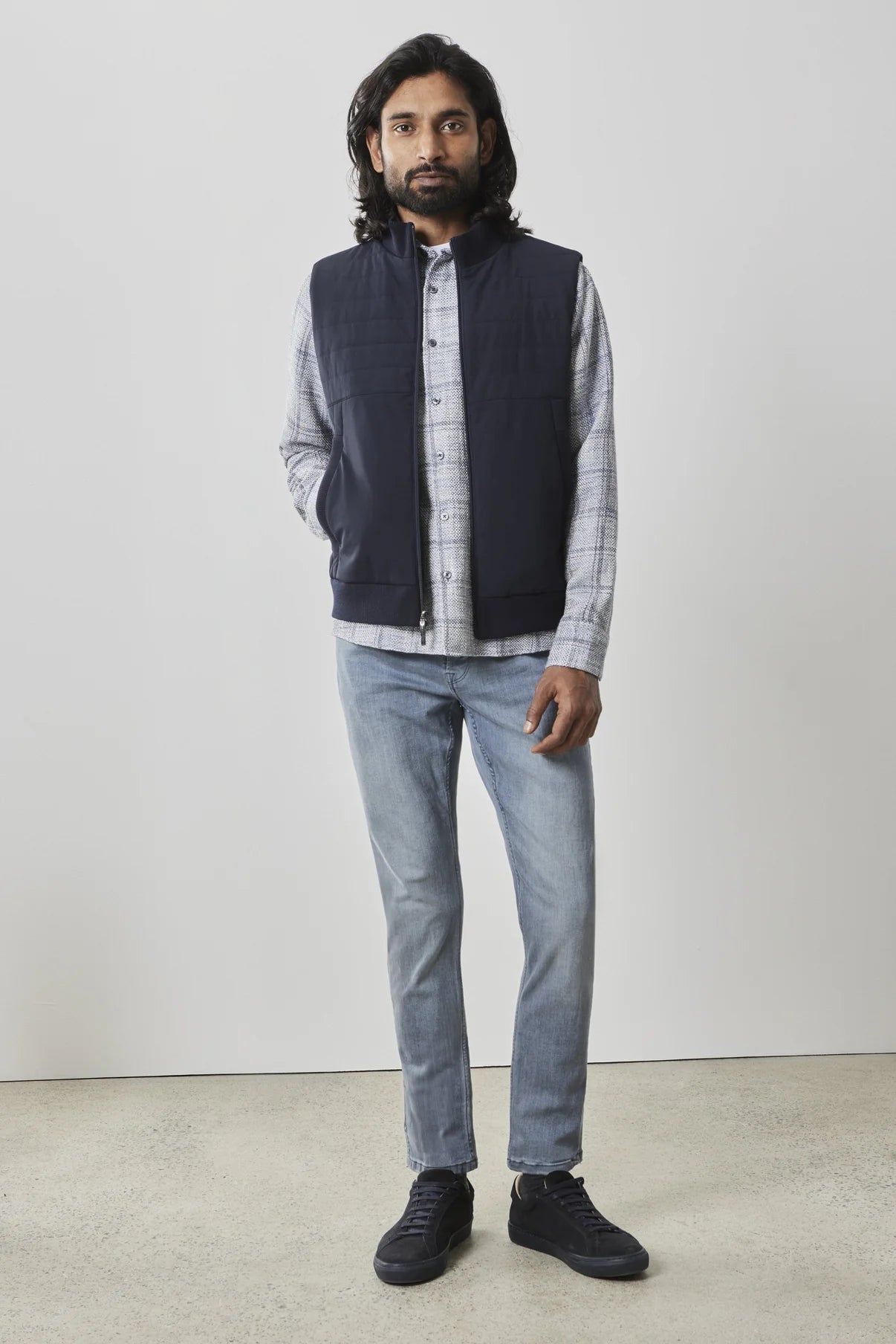 Fremantle Quilted Vest - Black