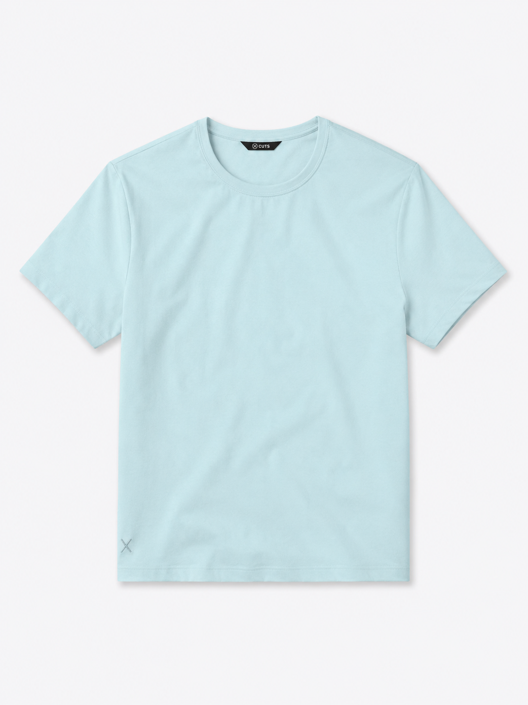 AO Curve Hem Tee - Sterling Blue