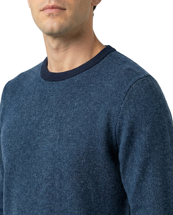 12gg Merino Crew Sweater - Indigo