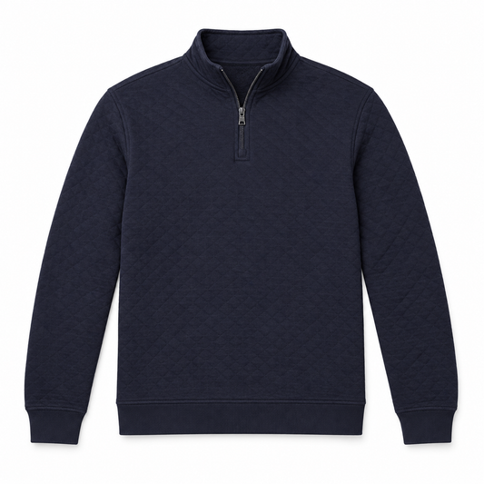 Quarter-Zip Pullover - Navy