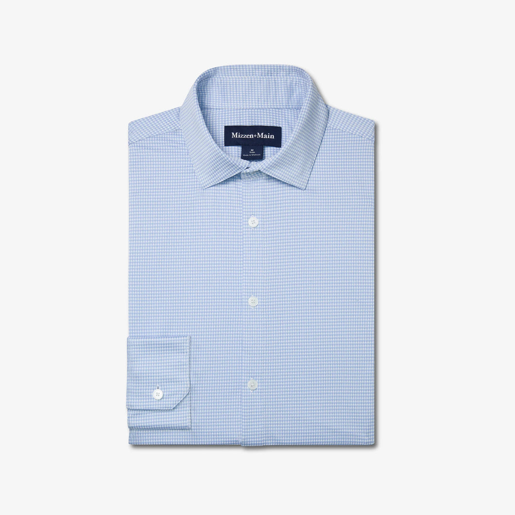 Halyard Blue Gingham Dress Shirt
